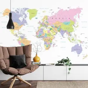 Papier Peint Carte Du Monde – Image 4