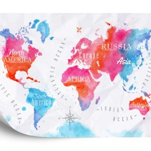 Papier Peint Carte Du Monde – Image 2