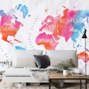 Papier Peint Carte Du Monde – Image 3