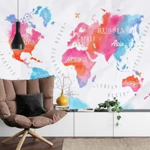 Papier Peint Carte Du Monde – Image 4
