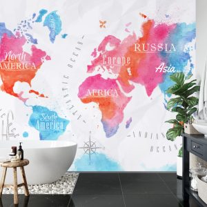 Papier Peint Carte Du Monde – Image 5