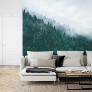 Papier Peint Forêt Dans Le Brouillard – Image 6