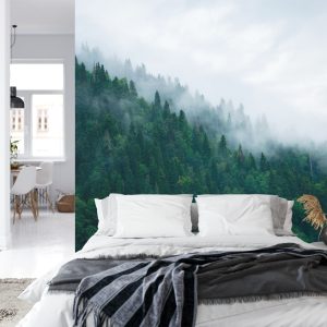 Papier Peint Forêt Dans Le Brouillard – Image 8