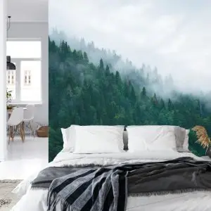 Papier Peint Forêt Dans Le Brouillard – Image 8