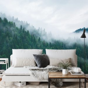 Papier Peint Forêt Dans Le Brouillard – Image 3