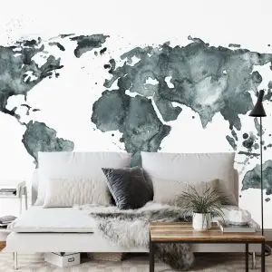 Papier Peint Carte Du Monde – Image 3