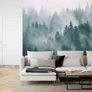 Papier Peint Forêt Dans Le Brouillard – Image 6