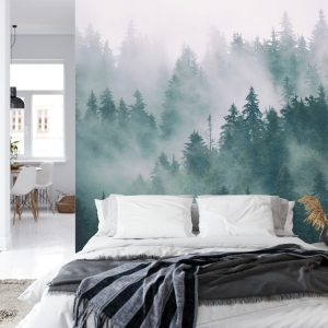 Papier Peint Forêt Dans Le Brouillard – Image 8