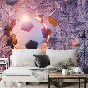 Papier Peint Ballon De Sport 3D – Image 3