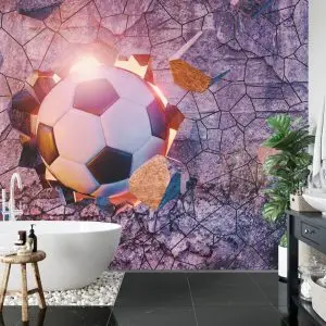 Papier Peint Ballon De Sport 3D – Image 5