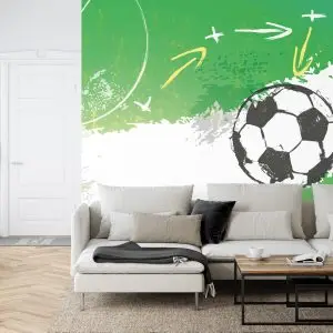 Papier Peint Ballon De Football Coloré – Image 6