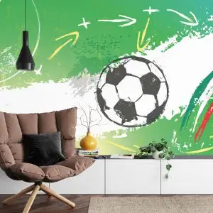Papier Peint Ballon De Football Coloré – Image 4