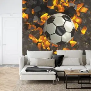 Papier Peint Ballon De Football 3D – Image 6