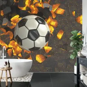 Papier Peint Ballon De Football 3D – Image 5