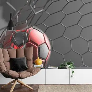 Papier Peint Ballon De Sport Dans Le But – Image 4