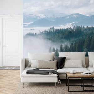 Papier Peint Forêt Dans Le Brouillard – Image 6