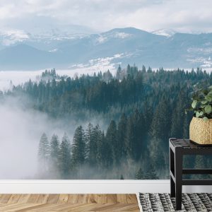 Papier Peint Forêt Dans Le Brouillard – Image 7