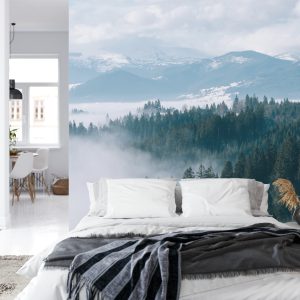 Papier Peint Forêt Dans Le Brouillard – Image 8