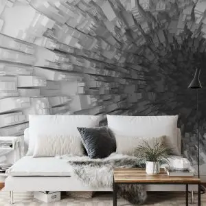 Papier Peint Tunnel Abstrait 3D – Image 3