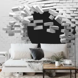 Papier Peint Tunnel De Brique 3D – Image 3