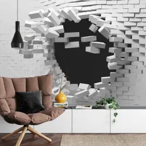 Papier Peint Tunnel De Brique 3D – Image 4