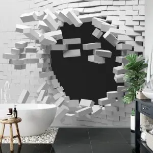 Papier Peint Tunnel De Brique 3D – Image 5