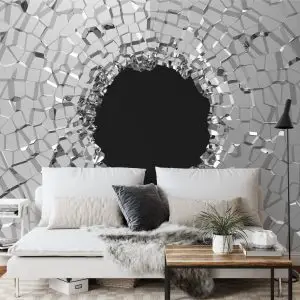 Papier Peint Effet 3D Tunnel Abstrait – Image 3