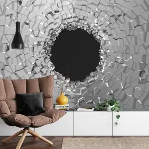 Papier Peint Effet 3D Tunnel Abstrait – Image 4