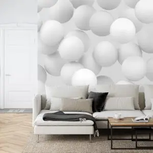 Papier Peint Boules Blanches – Image 6