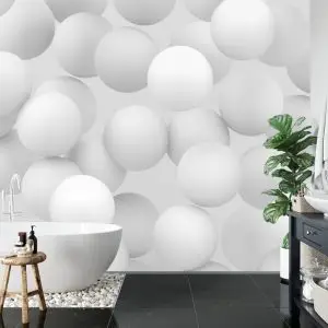 Papier Peint Boules Blanches – Image 5