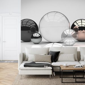 Papier Peint Boules Noires Et Blanches – Image 6
