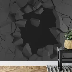 Papier Peint Trou Dans Le Mur Effet 3D – Image 7