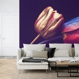 Papier Peint Tulipes Aux Éléments Dorés – Image 6