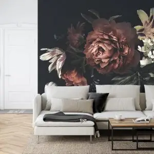 Papier Peint Bouquet Vintage Avec Pivoines – Image 6