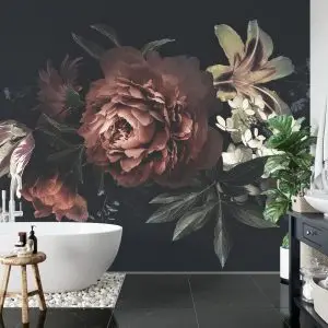 Papier Peint Bouquet Vintage Avec Pivoines – Image 5