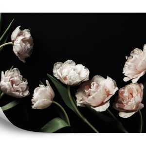 Papier Peint Pivoines Et Feuilles Vertes – Image 2