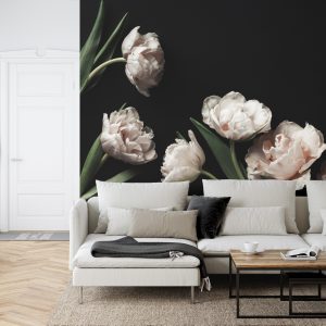 Papier Peint Pivoines Et Feuilles Vertes – Image 6