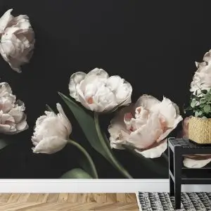 Papier Peint Pivoines Et Feuilles Vertes – Image 7