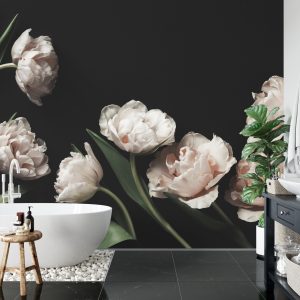 Papier Peint Pivoines Et Feuilles Vertes – Image 5