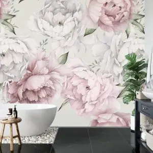 Papier Peint Fleurs De Pivoine Au Pastel – Image 5