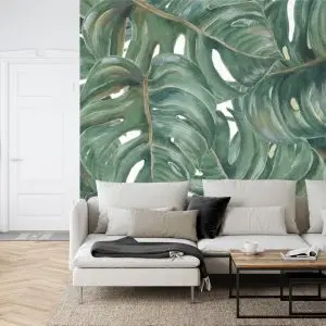 Papier Peint Feuilles De Monstera Aquarelle – Image 6