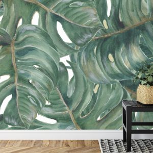Papier Peint Feuilles De Monstera Aquarelle – Image 7