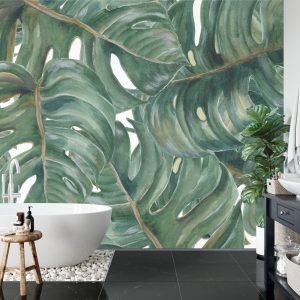Papier Peint Feuilles De Monstera Aquarelle – Image 5