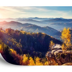 Papier Peint Paysage Montagnes Forêt – Image 2