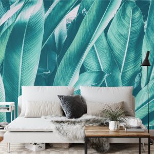 Papier Peint Feuilles Vintage Exotiques – Image 3