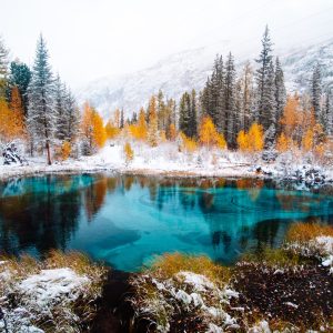 Papier Peint Paysage Montagnes Hiver – Image 1