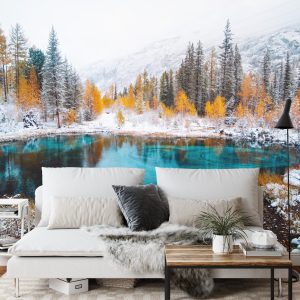 Papier Peint Paysage Montagnes Hiver – Image 3