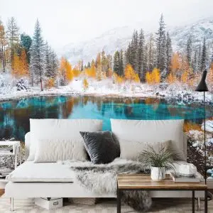 Papier Peint Paysage Montagnes Hiver – Image 3