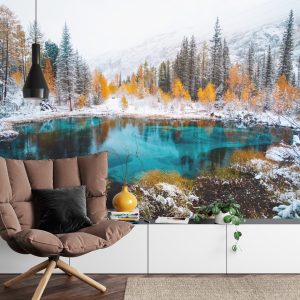 Papier Peint Paysage Montagnes Hiver – Image 4