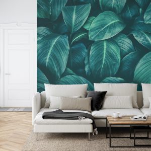 Papier Peint Feuilles Tropicales Sombres – Image 6